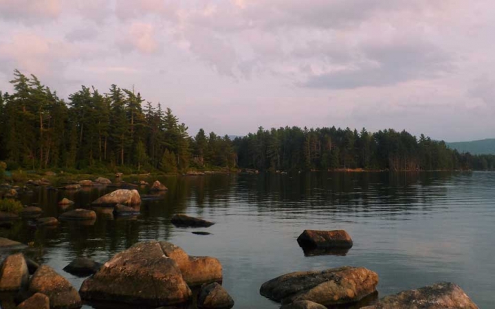 canoeing trip in maine